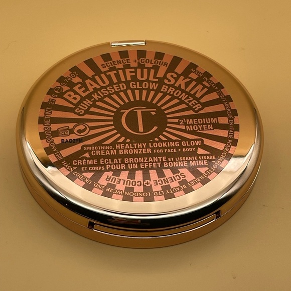 🍄HOST PICK🍄Charlotte Tilbury Beautiful Skin Sun-Kissed Glow Cream Bronzer, 2 Med - Picture 2 of 9
